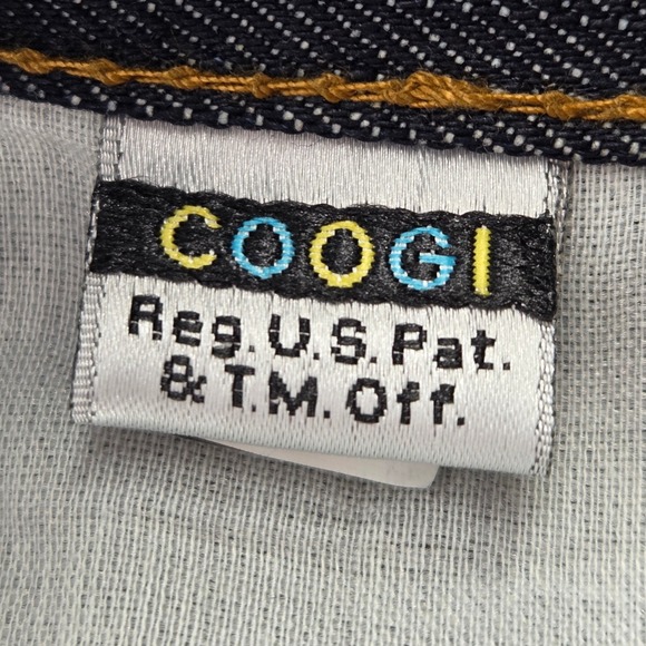 COOGI Mens Jeans 44W Dark Wash Denim Straight Embroidered TRI Nations - Picture 10 of 15
